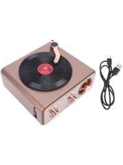 ROSE SP-425 Nostalji Pikap Radyo Bluetooth Speaker Bass Fm Usb Sd