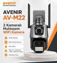 Avenir AV-M22 12V 4MP DUAL LENS WİFİ CAMERA
