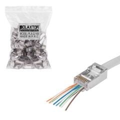 POLAXTOR PLX-22168 Ez Rj45 Soketi Metal Ftp Cat6 100Lü Paket