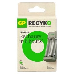 GP RECYKO E221 USB 2'LÜ AA - AAA PİL ŞARJ CİHAZI PİLSİZ (GPACSE221004 GPE221R21-2GTLB1)