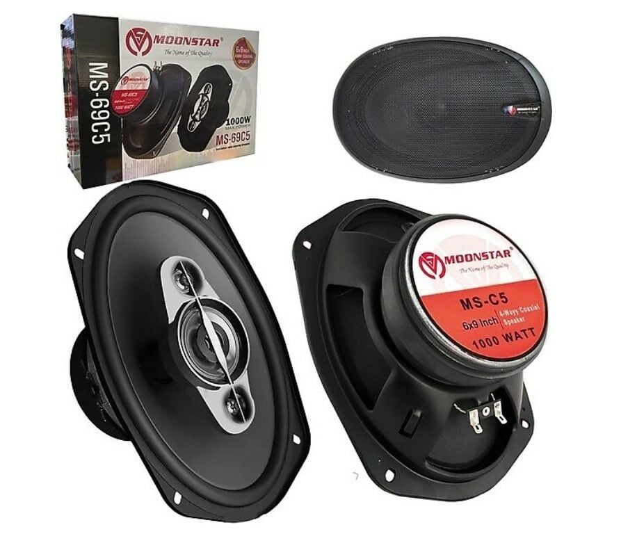 Moonstar MS-69C5 Oval Oto Hoparlör 1000W Kapaklı (2 Adet)