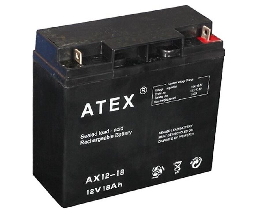 ATEX 12V 18AH BAKIMSIZ KURU AKÜ
