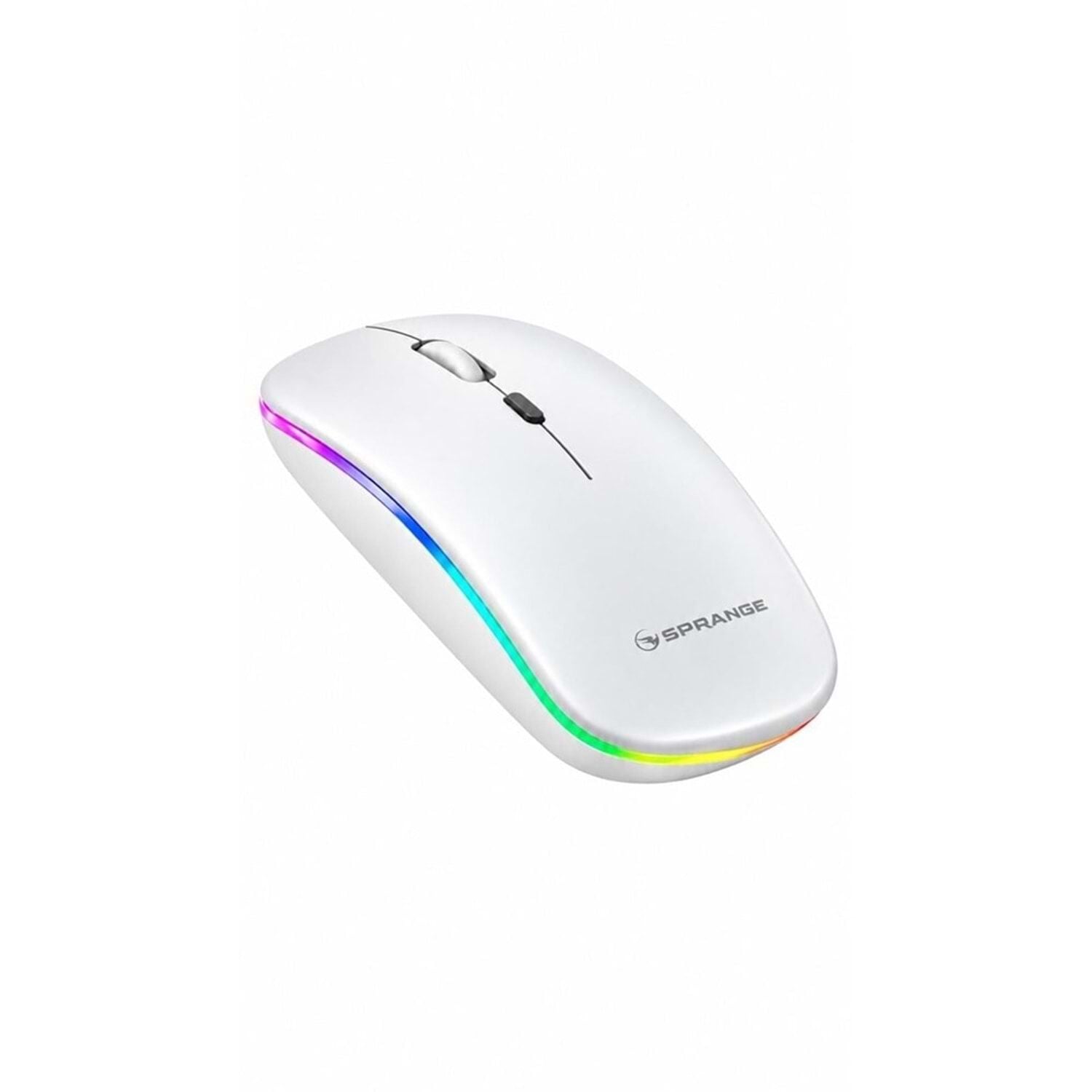 SPRANGE SR-M1 Kablosuz & Bluetooth Şarjlı Mouse Beyaz (M-03)