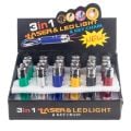 3IN1 KIRMIZI LASER POINT - PARA KONTROL VE EL FENERİ POWERMASTER