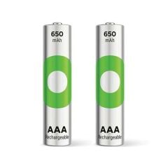 GP Recyko 650 Mah R03 AAA Şarjlı 2'li İnce Kalem Pil