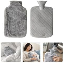 Sunup SN-29909 Peluş Kılıflı Yumuşak Dokulu 30 Cm 2000 Ml Kapasiteli Sıcak Su Torbası