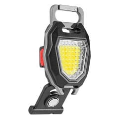 POWERMASTER W5154 ŞARJLI 6 AYDINLATMA MOD MIKNATISLI DÜDÜKLÜ COB LED IŞILDAK ANAHTARLIK