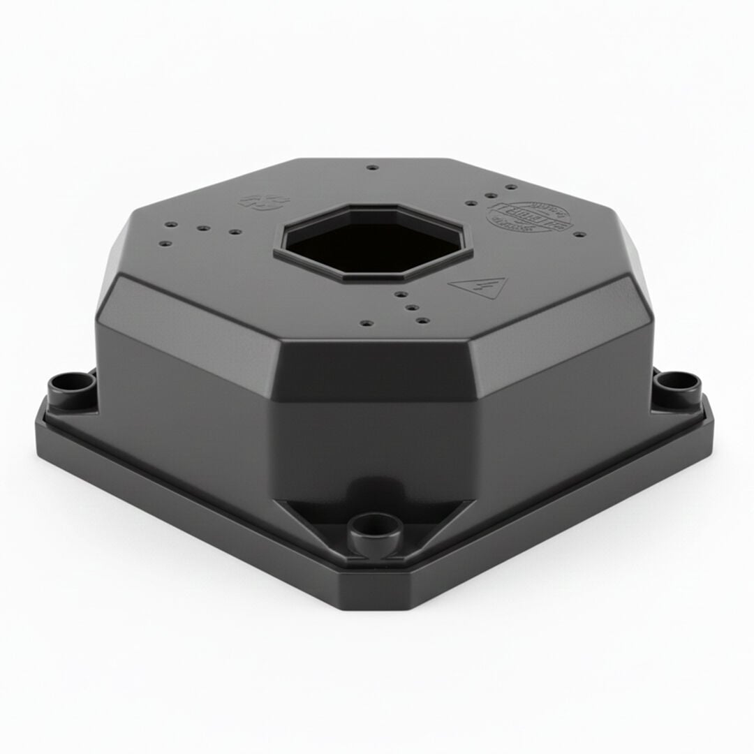 THOR TKB-1111A DIŞ MEKAN KAMERA ANTRASİT MONTAJ KUTUSU KARE BUAT+TABAN