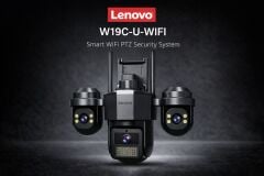 LENOVO W19C-U (JA-W11C-Z-U) 9MP 3 Lensli 4K Ultra HD 2.4G&5G Çift Bant Hızlı WiFi Dual PTZ