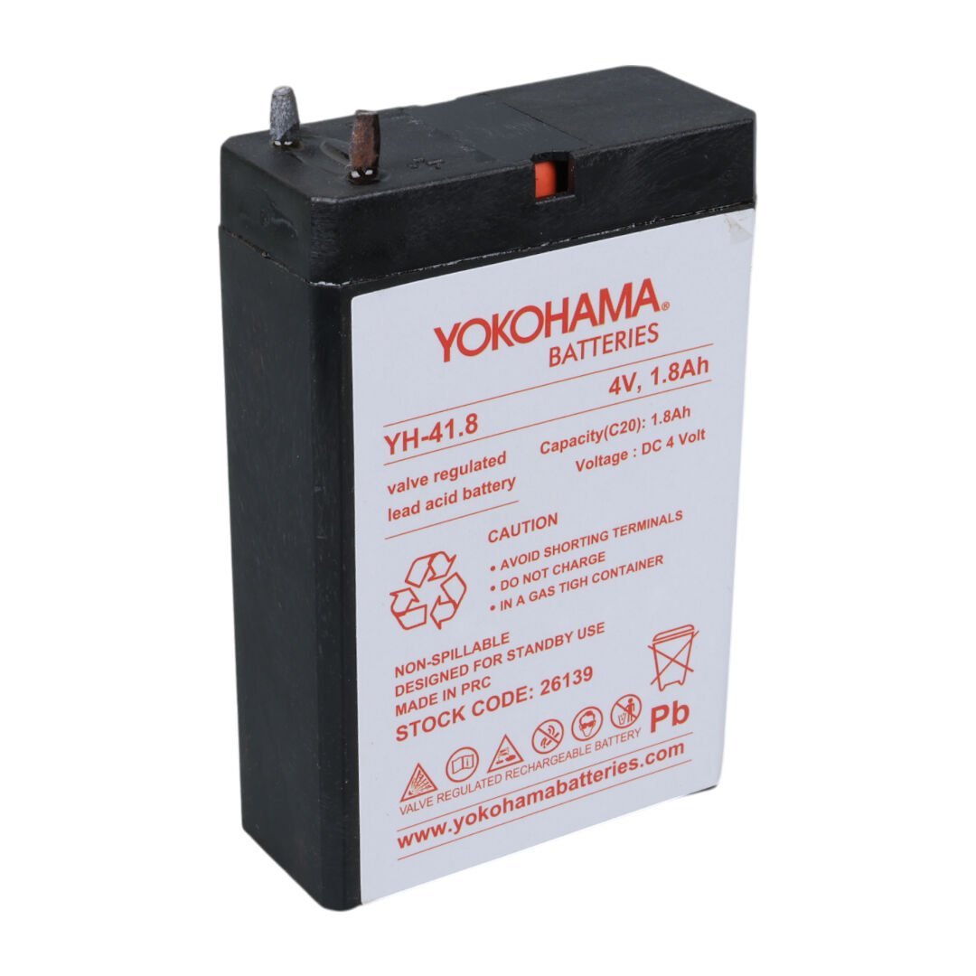 YOKOHAMA YH-41.8 4 VOLT - 1.8 AMPER KURU AKÜ (22 X 50 X 75 MM)