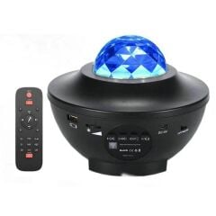 Powermaster Bluetooth Destekli Animasyonlu Ufo Tip Disko Topu PM-7388