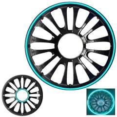 EGB Subwoofer Kapağı Çift Neon Ledli 30cm Beyaz 1 Adet