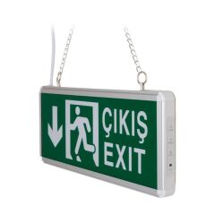 ZMR ZMR-670/Y.02 3W Yukarı-Aşağı Yön Acil Çıkış Yönlendirme Tabelası - Lambası (38X30X36Mm)