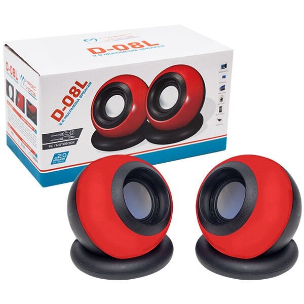 D-08L 1 + 1 USB MİNİ OVAL HOPARLOR ( 3W+3W*4 OHM) MAGICVOICE