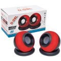 D-08L 1 + 1 USB MİNİ OVAL HOPARLOR ( 3W+3W*4 OHM) MAGICVOICE