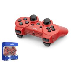 NODAR ND-600B PS3 Uyumlu Kablosuz GamePad Oyun Kolu - Kırmızı