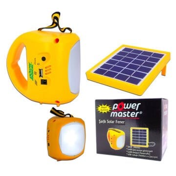 POWERMASTER PM-33399 ŞARJLI SOLAR IŞILDAK AYDINLATMA SETİ (TEK PANELLİ)