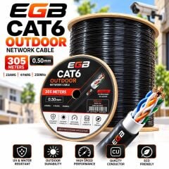 EGB EG-305 CAT6 305MT DIŞ ORTAM KABLO 0,50mm