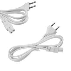 S-LİNK SL-TP545 Güç Power Teyp Fiş Kablosu C7 Beyaz 1.5 Metre (AVD-317)