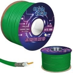 CABLECABLE Anten Kablosu Rg6 U4 1.02mm 64 Tel beyaz  100 Metre