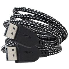 Philips SWR3139B/93 1.5 Metre 8K 60Hz DisplayPort 1.4 Kablo Örgülü Zırhlı