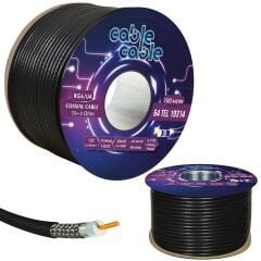 ANTEN KABLOSU RG6/U4  64TEL 100MT SİYAH CABLECABLE