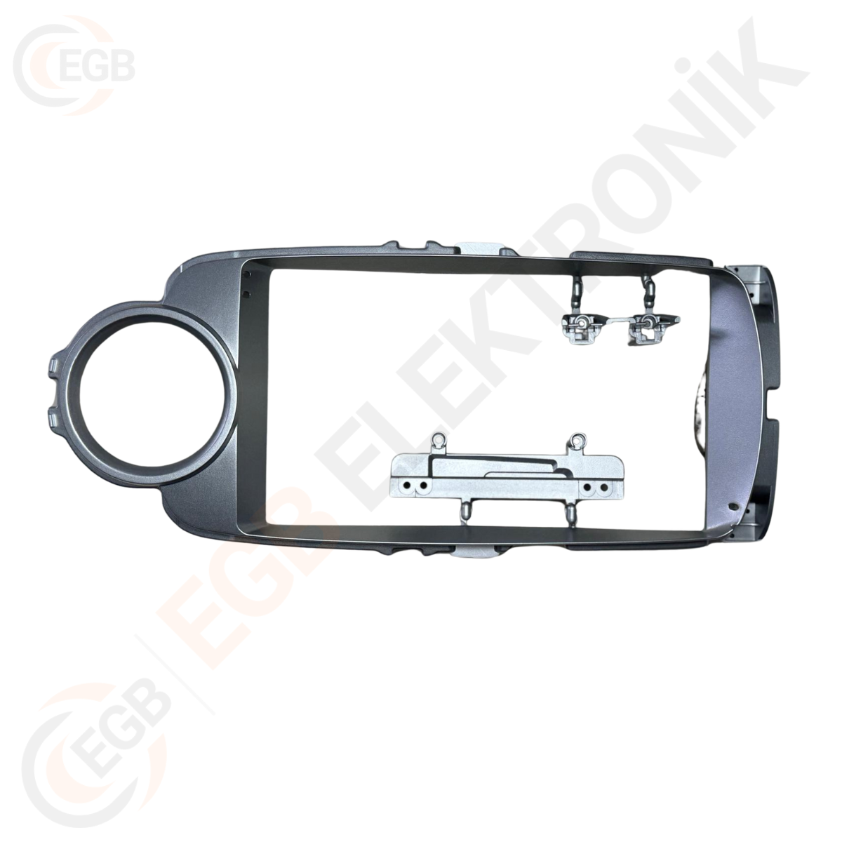 OTO TABLET ÇERÇEVE TOYOTA YARIS 2012-2018 9'' GÜMÜŞ TAC-187
