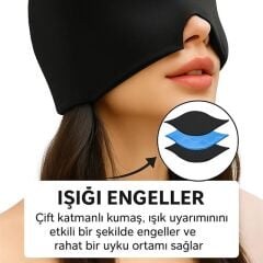 Sunup SN-30963 Doğal Baş Ağrısı Migren Giderici Jel Kafa Bandı Soğuk Sıcak Kompres