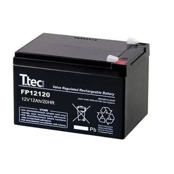 TTEC 12V 12AH BASE BAKIMSIZ KURU AKÜ(151 X 98 X 95 MM)