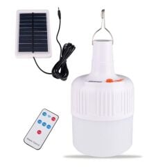 Powermaster MX-V51 Solar Panelli Şarjlı Uzaktan Kumandalı Acil Durum Kamp Lambası
