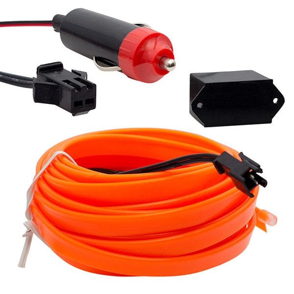 PM-18224 ARAC İCİ NEON ORANJ 5 METRE İP AYDINLATMA CAKMAKLIKLI POWERMASTER