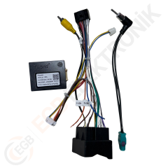 OTO TABLET ÇERÇEVE SKODA OCTAVIA 2007-2014 10,1'' GÜMÜŞ TAC-177