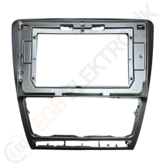 OTO TABLET ÇERÇEVE SKODA OCTAVIA 2007-2014 10,1'' GÜMÜŞ TAC-177