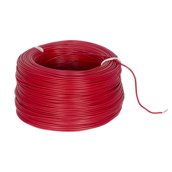 ARTAR H03V-K 0.22 MM BAKIR ÇOK DAMARLI DEVRE MONTAJ KABLOSU KIRMIZI ZİL TELİ (0.22MM2 100 METRE)