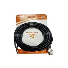 FULLY G-527C 6.35 XLR FM Siyah 5mt Mikrofon Kablosu