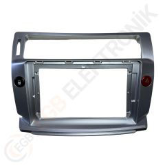 OTO TABLET ÇERÇEVE CITROEN C4 2004-2009 9'' GÜMÜŞ TAC-022