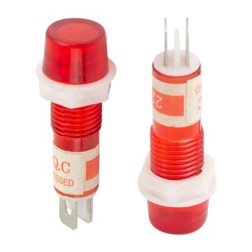 SİNYAL LED GOZ LAMBASI XD8-1 220 VOLT YESİL - KIRMIZI (IC-225)
