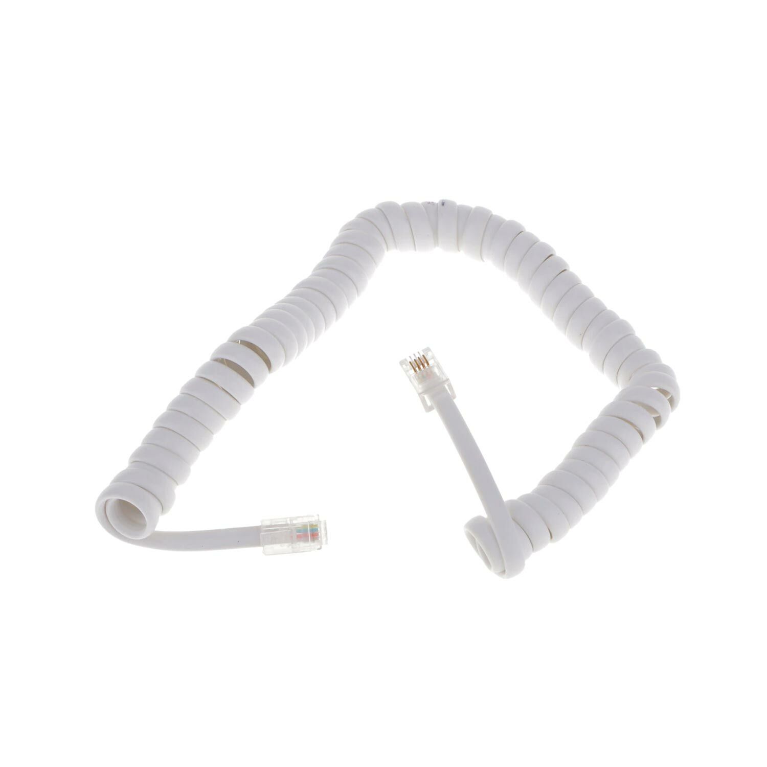 TELEFON AHİZE KABLOSU SPİRAL BEYAZ (AVD-176)