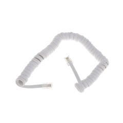 TELEFON AHİZE KABLOSU SPİRAL BEYAZ (AVD-176)