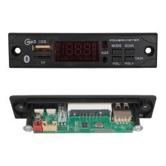 PowerMaster M517 Oto Teyp Dijital Player Board USB/AUX/SD/FM/Bluetooth Kumandalı Mikrofonsuz Çevirici (12V-500MA)
