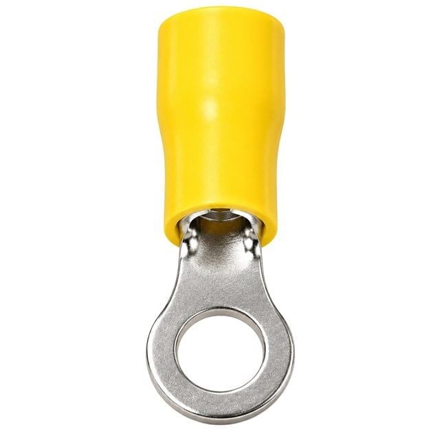 PowerMaster PM-39079 4-6mm2 Kesit 28x12x8mm Soket Sarı İzoleli Kablo Pabucu (100'lü Paket)
