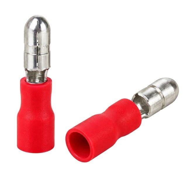PowerMaster PM-39072 0,5-1,5mm2 Kesit 21x4x4mm Soket Kırmızı İzoleli Kablo Pabucu (100'lü Paket)