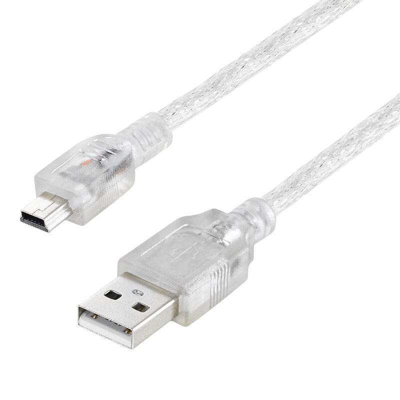 IPOD SARJ ALETİ KABLOSU USB 5 PİN GENİS 1.5 METRE SEFFAF POWERMASTER (SL-UK5)