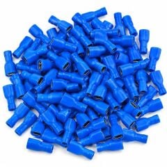 PowerMaster PM-39053 1,5-2,5mm2 Kesit 24x9x6mm Soket Mavi İzoleli Kablo Pabucu (100'lü Paket)