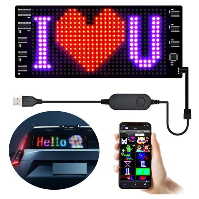 Powermaster PM-23820 7x17cm USB li Kayan Yazı Led Tabela