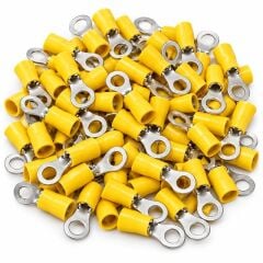 PowerMaster PM-39080 4-6mm2 Kesit 26x8x9mm Soket Sarı İzoleli Kablo Pabucu (100'lü Paket)