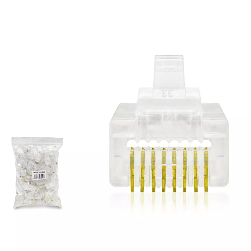 HADRON HDX-5062 Ez Rj45 Soketi Cat5 Delikli 100Lü Paket