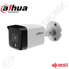 Dahua IPC-HFW1439TC1-SA-IL-0360BS6 4MP 3.6mm 30m IR Sesli Bullet PoE IP Kamera