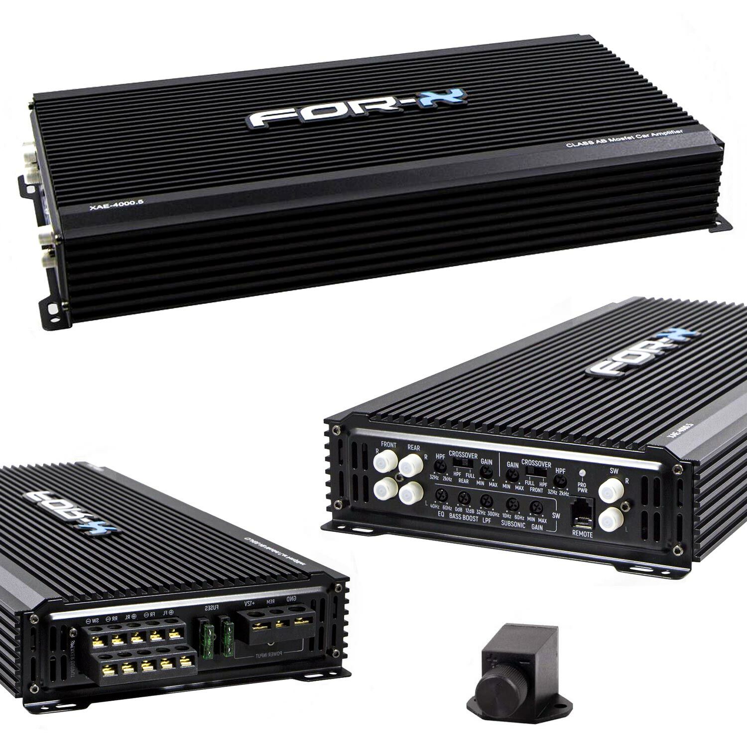 FOR-X XAE-4000.5 Oto Amfisi 4000W 5 Kanal Bass Kontrol Özellikli
