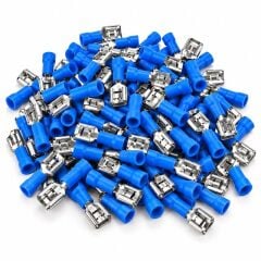 PowerMaster PM-39057 1,5-2,5mm2 Kesit 20x7x5mm Soket Mavi İzoleli Kablo Pabucu (100'lü Paket)